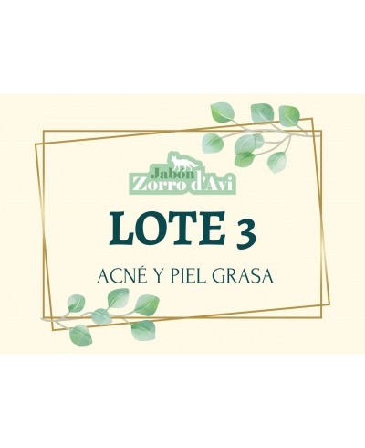 LOTE 3 - ACNÉ Y PIEL GRASA MARCA ZORRO D´AVI