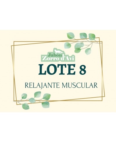 LOTE 8 - RELAJANTE MUSCULAR Y PIERNAS CANSADAS MARCA ZORRO D´AVI