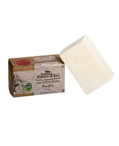 JABÓN ECOLÓGICO DE AZUFRE MARCA ZORRO D´AVI