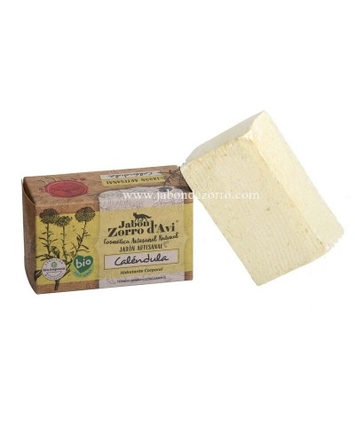 JABÓN ECOLÓGICO DE CALÉNDULA MARCA ZORRO D´AVI
