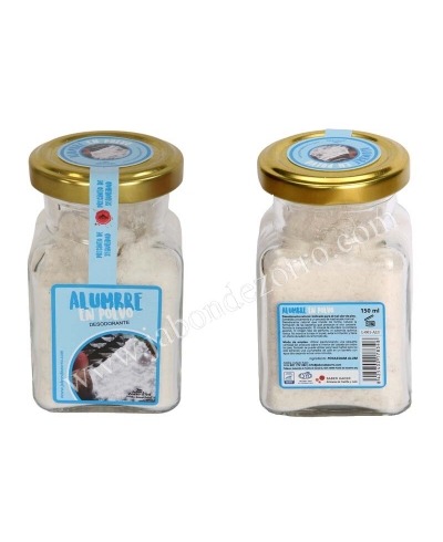 DESODORANTE DE ALUMBRE EN POLVO MARCA ZORRO D´AVI