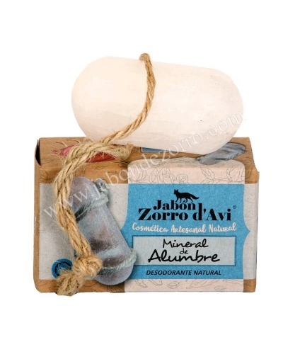 DESODORANTE DE ALUMBRE CON CUERDA MARCA ZORRO D´AVI